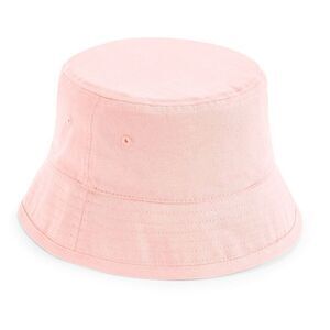 Beechfield Childrens/Kids Cotton Bucket Hat / Powder Pink